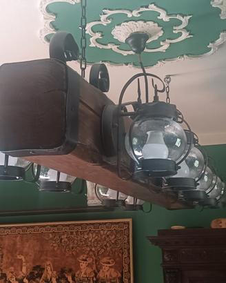 unico lampadario da sala rustico 