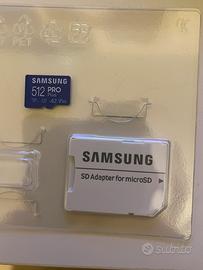Micro SD da 512gb con adattatore