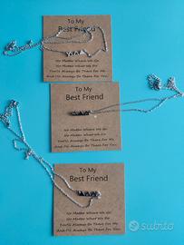 Tris di collana dell'amicizia