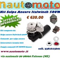 Kit Salpa Ancora Italwinch 500W 12v per catena 6
