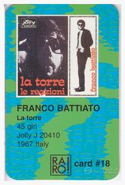 Card n. 18 allegata Rivista Raro-Franco Battiato
