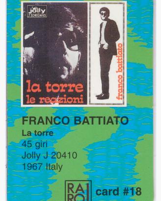 Card n. 18 allegata Rivista Raro-Franco Battiato