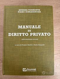 Libro manuale di diritto privato Torrente