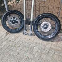 kit motard + forcelle kyb