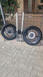 kit motard + forcelle kyb
