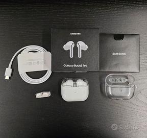 Samsung Galaxy buds  3 pro con custodia trasap