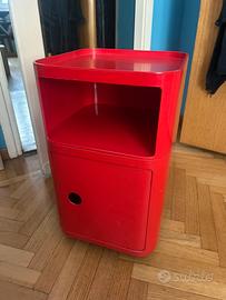 Tavolino/comodino kartell rosso