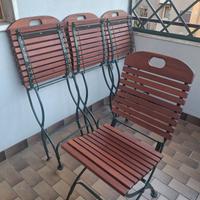4 sedie giardino nuove 