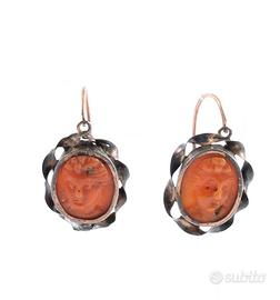 ORECCHINI Antichi Siciliani in oro giallo basso ti