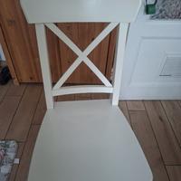 Sedia da cucina IKEA ROSENTORP bianca