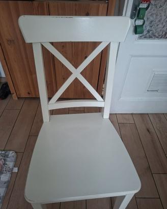 Sedie da cucina IKEA ROSENTORP bianche