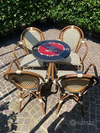 Set Bistrot Parigino - 4 Sedie + Tavolo