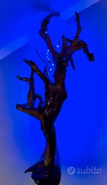 lampada da parete in legno con led 