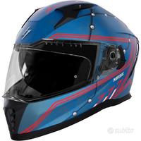 CASCO INTEGRALE MOTO STORMER MAVERIK BLU VISIERA P