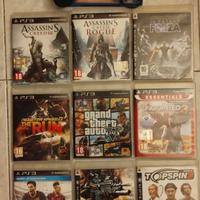 10 giochi ps3 + controller + microfono