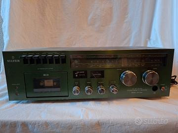 Ricevitore Stereo a cassette Silver