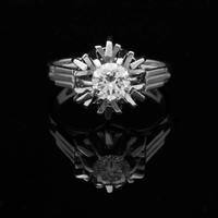 ANELLO SOLITARIO IN ORO 18KT 750 BRILLANTE 0.80 CT