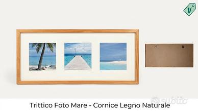 Quadro panoramico tre foto paesaggi