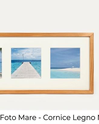 Quadro panoramico tre foto paesaggi