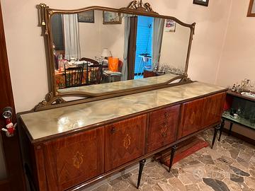 Credenza con specchiera vintage
