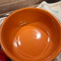 pentola in ceramica nuova completa di coperchio