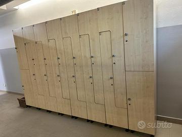 armadio e panca spogliatoio usato