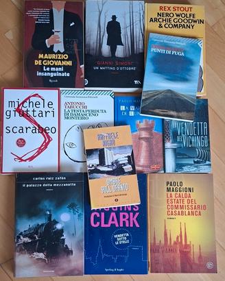 Lotto 12 libri gialli
