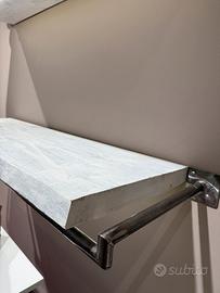 Mensole legno vero bianche