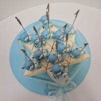 Torta Stella Bomboniera Orsetto con Clips 12 Fette