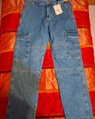 Jeans cargo Pull&Bear nuovo taglia 48