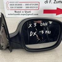 SPECCHIETTO RETROVISORE DESTRO BMW X3 2a Serie 511