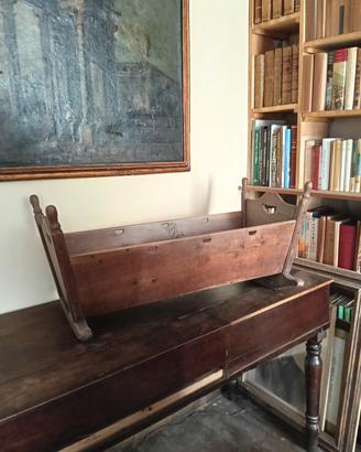 culla antica in legno