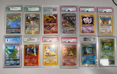 Lotto misto carte pokemon gradate