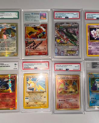Lotto misto carte pokemon gradate