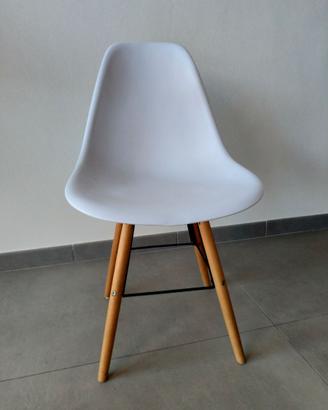 Set 6 sedie bianche stile nordico