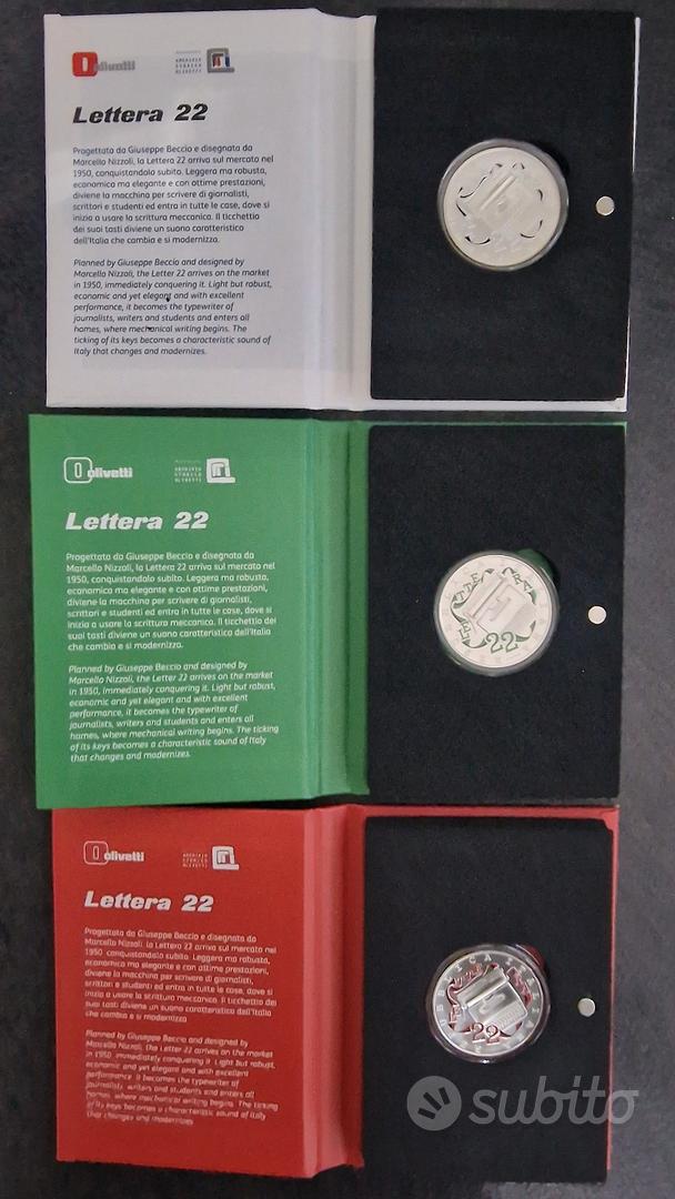 Numismatica Roma, Monete Repubblica Italiana Euro, 5 euro Serie  Eccellenze Italiane - Olivetti Lettera 22 - Trittico