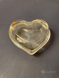 Scatolina cuore in vetro – Nuova/Mai usata