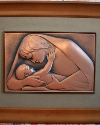 QUADRO CON RILIEVO IN RAME