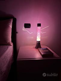 Lampada glitter rosa vintage