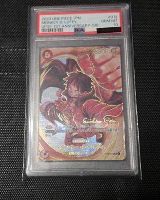 luffy st01-012  signed psa10 perfect 