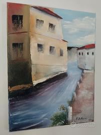 Dipinto olio su tela 40x30 cm. originale 