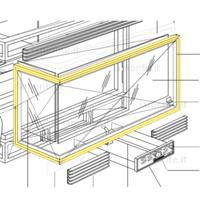 Palazzetti Telaio portavetro Ecopalex 76 SX