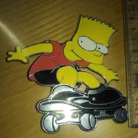BART SIMPSON SKATE FIBBIA DA  COLLEZIONE SERIE TV