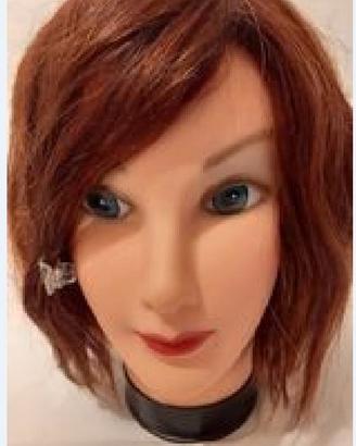 Testa-manichino da allenamento parrucchieri