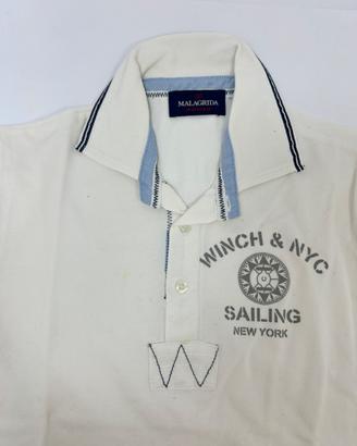 POLO UOMO PIQUET-TGM/4 STILE YACHTING-NUOVA