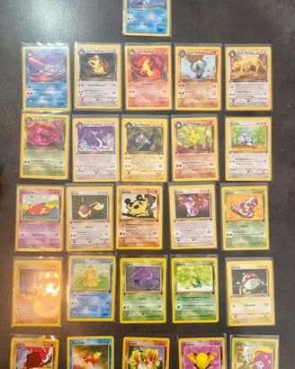 🎴Lotto Carte Pokémon Team Rocket 1ª Edizione 🚀