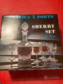 Set Whisky in cristalli di Boemia