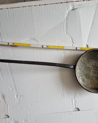 Padella in ottone con manico – diametro 25 cm, man