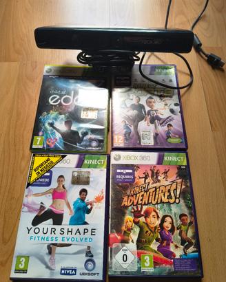 Kinect Xbox 360 + giochi lotto