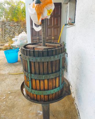 torchio per vino idraulico